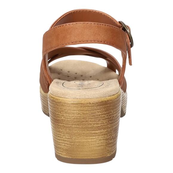 Easy Street Women's Easy Works Miyah Slip Resistant Sandals Tan Size 8 W - Picture 3 of 5